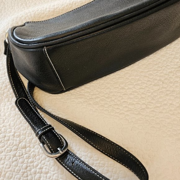 Talbots black leather bag - Picture 3 of 13